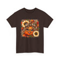 Autumn Pumpkin Face T-Shirt — Cute Fall Sunflower Graphic Tee