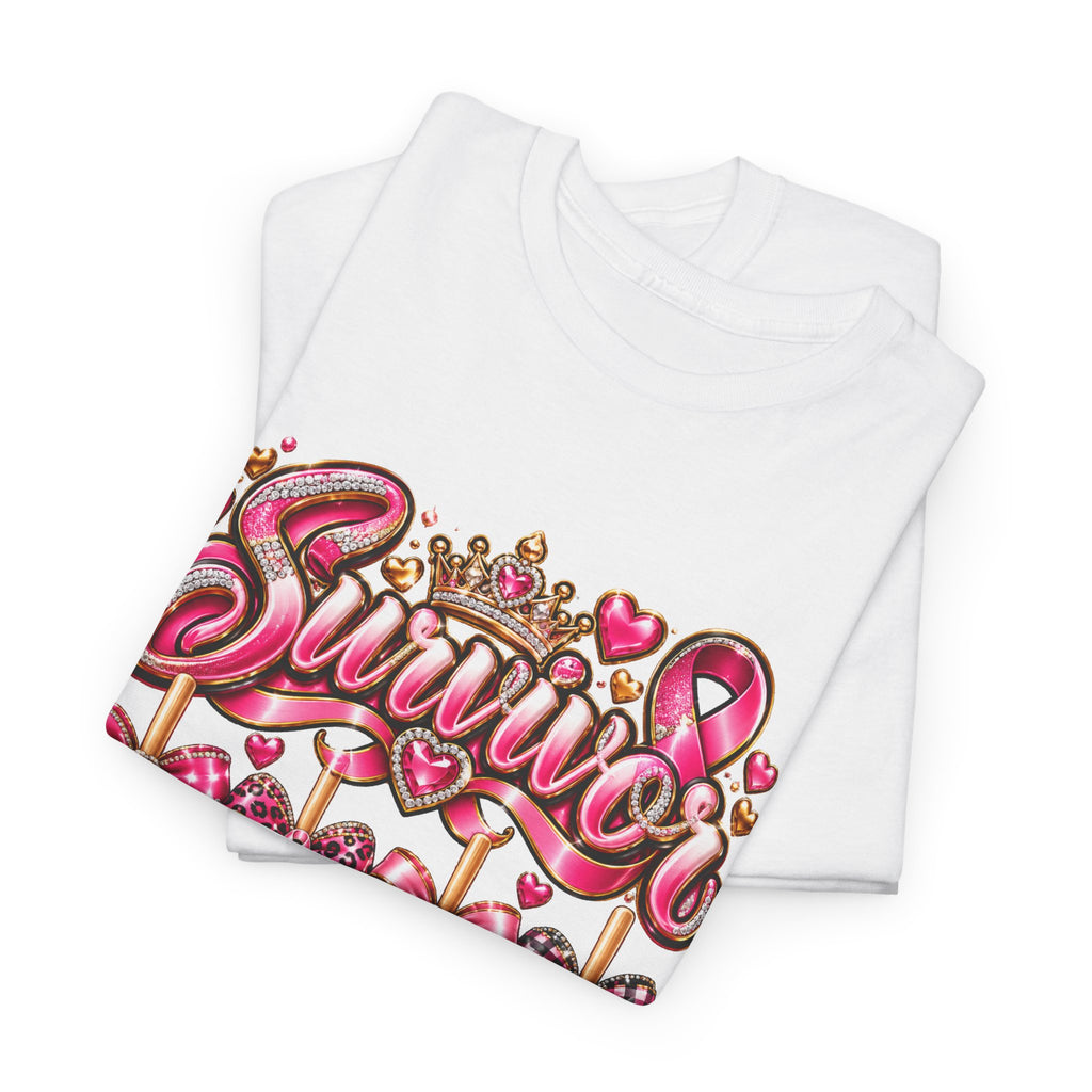 Survivor Pink Ribbon T-Shirt — Breast Cancer Awareness Survivor Tee