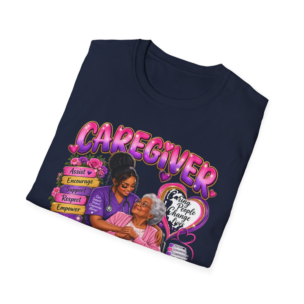 Caregiver T-Shirt — "Caregiving Is A Calling" Graphic Tee for Nurses & Family Caregivers