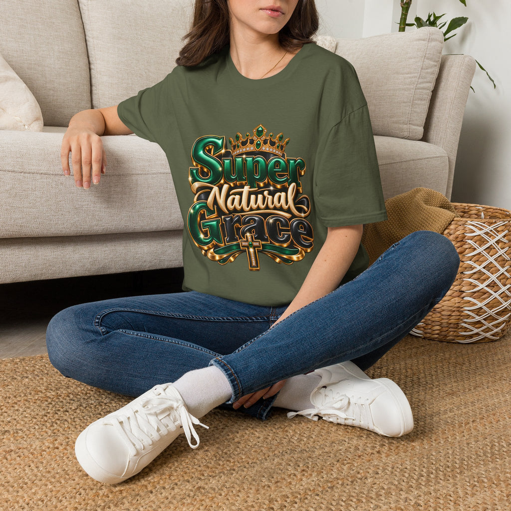 Super Natural Tee — Crowned "Super Natural" Graphic T-Shirt