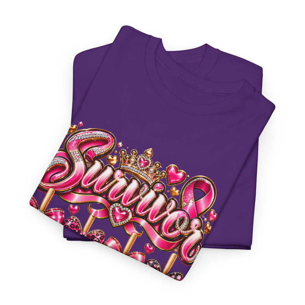 Survivor Pink Ribbon T-Shirt — Breast Cancer Awareness Survivor Tee
