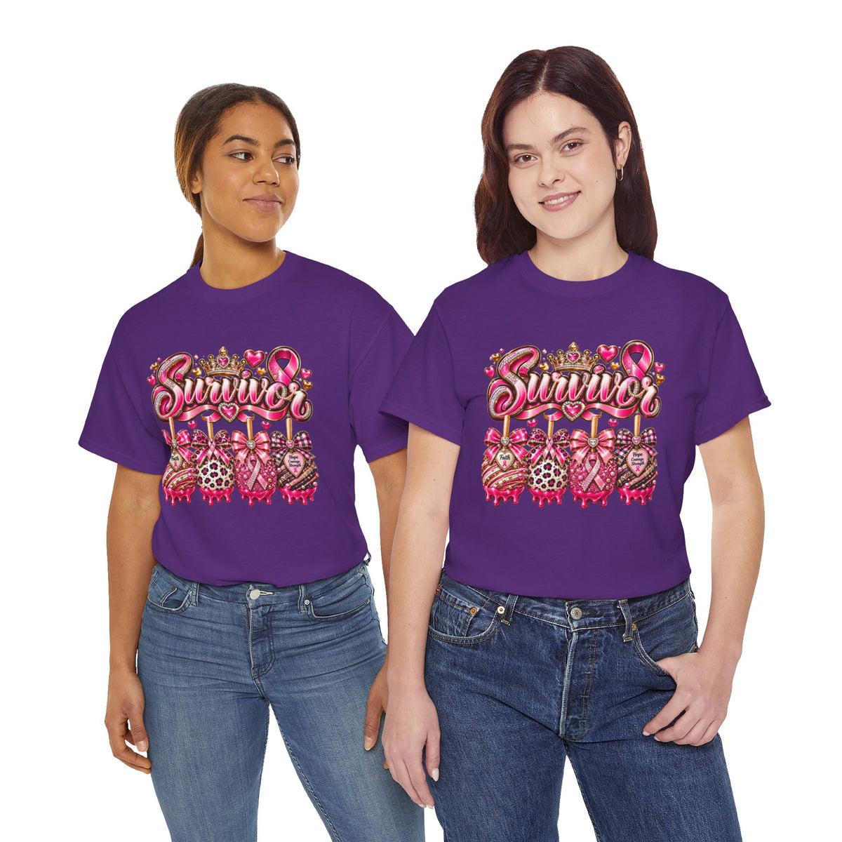 Survivor Pink Ribbon T-Shirt — Breast Cancer Awareness Survivor Tee
