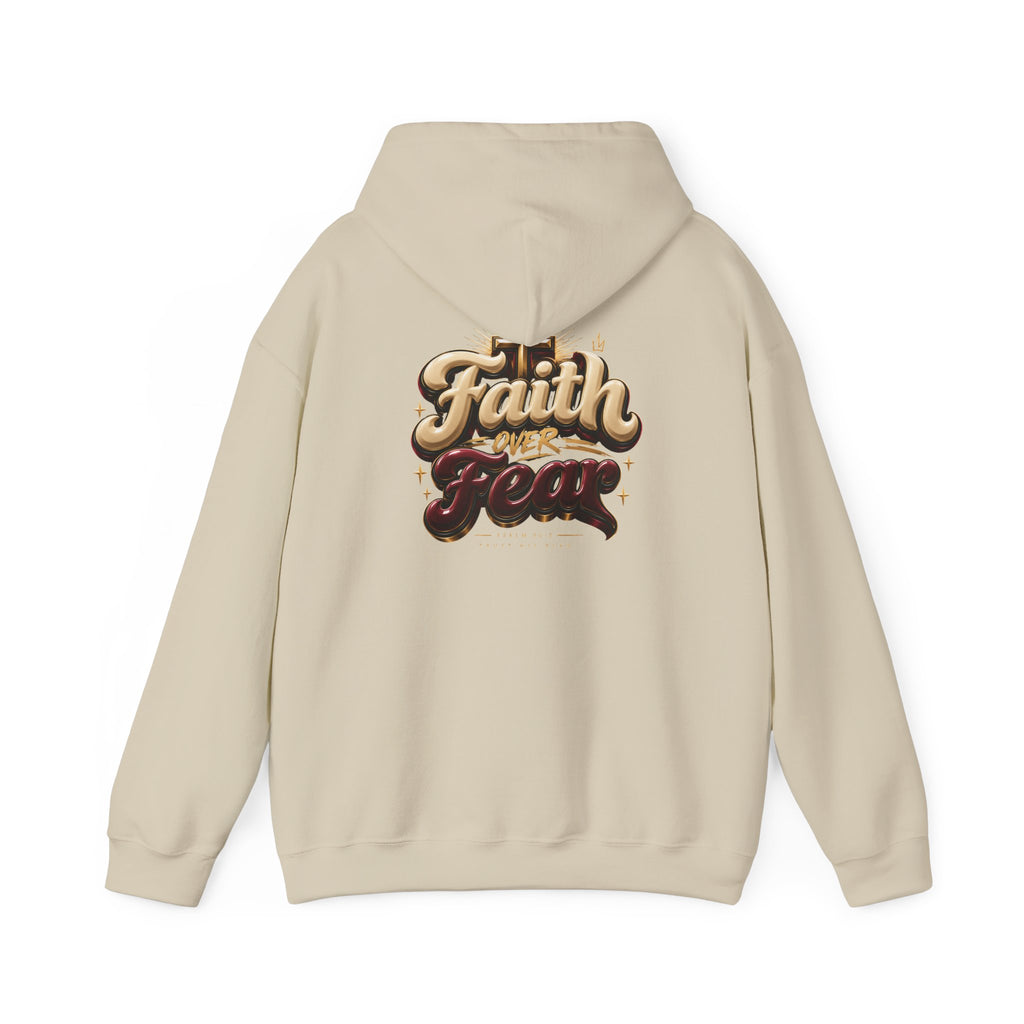 Faith Over Fear Hoodie – Inspirational Christian Pullover