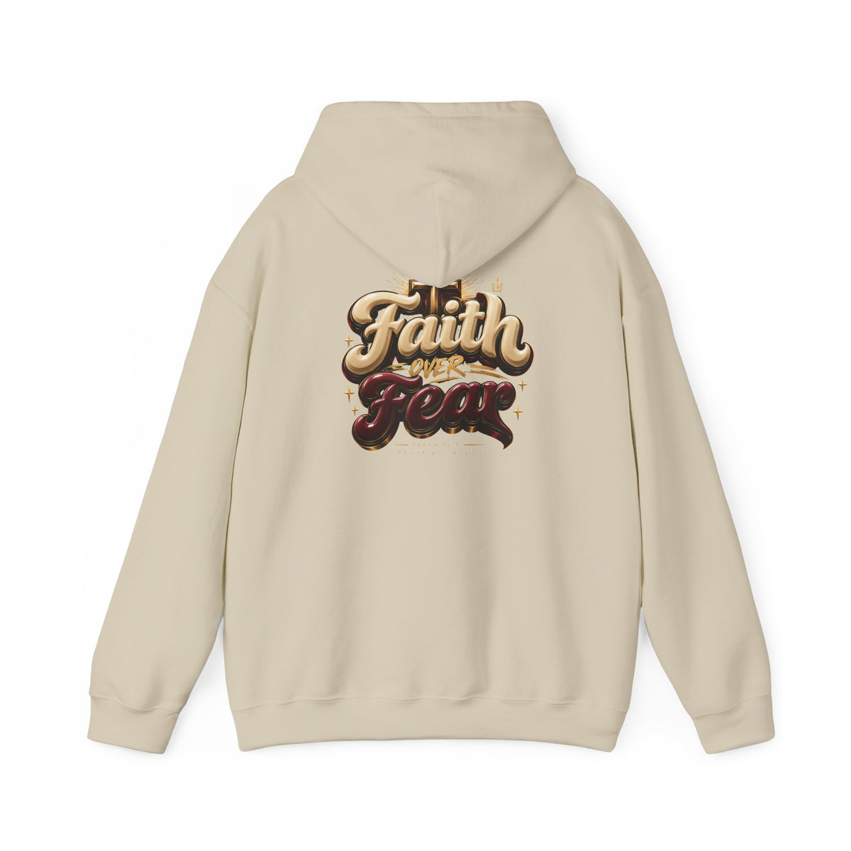 Faith Over Fear Hoodie – Inspirational Christian Pullover