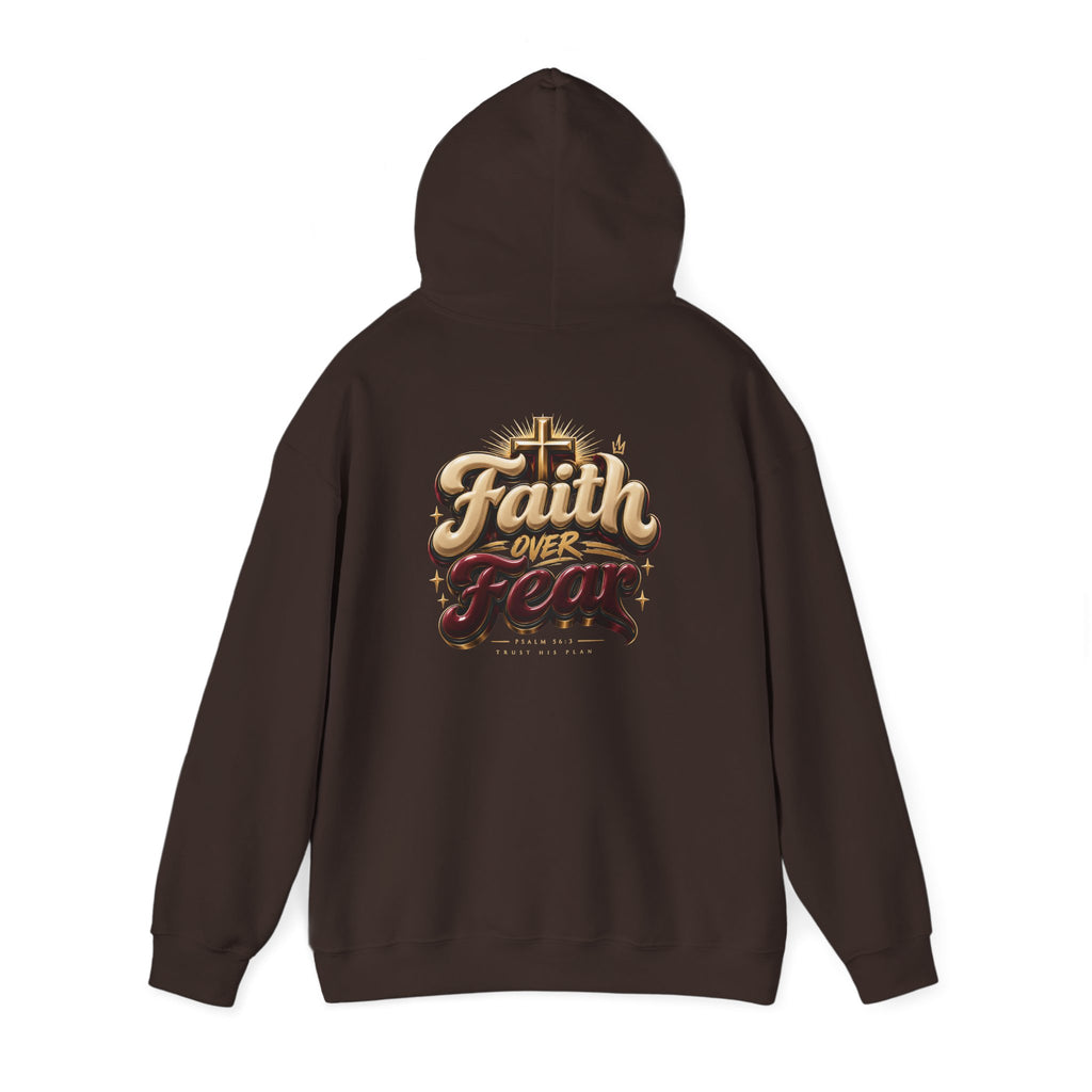 Faith Over Fear Hoodie – Inspirational Christian Pullover