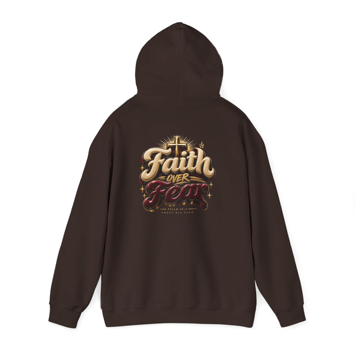 Faith Over Fear Hoodie – Inspirational Christian Pullover