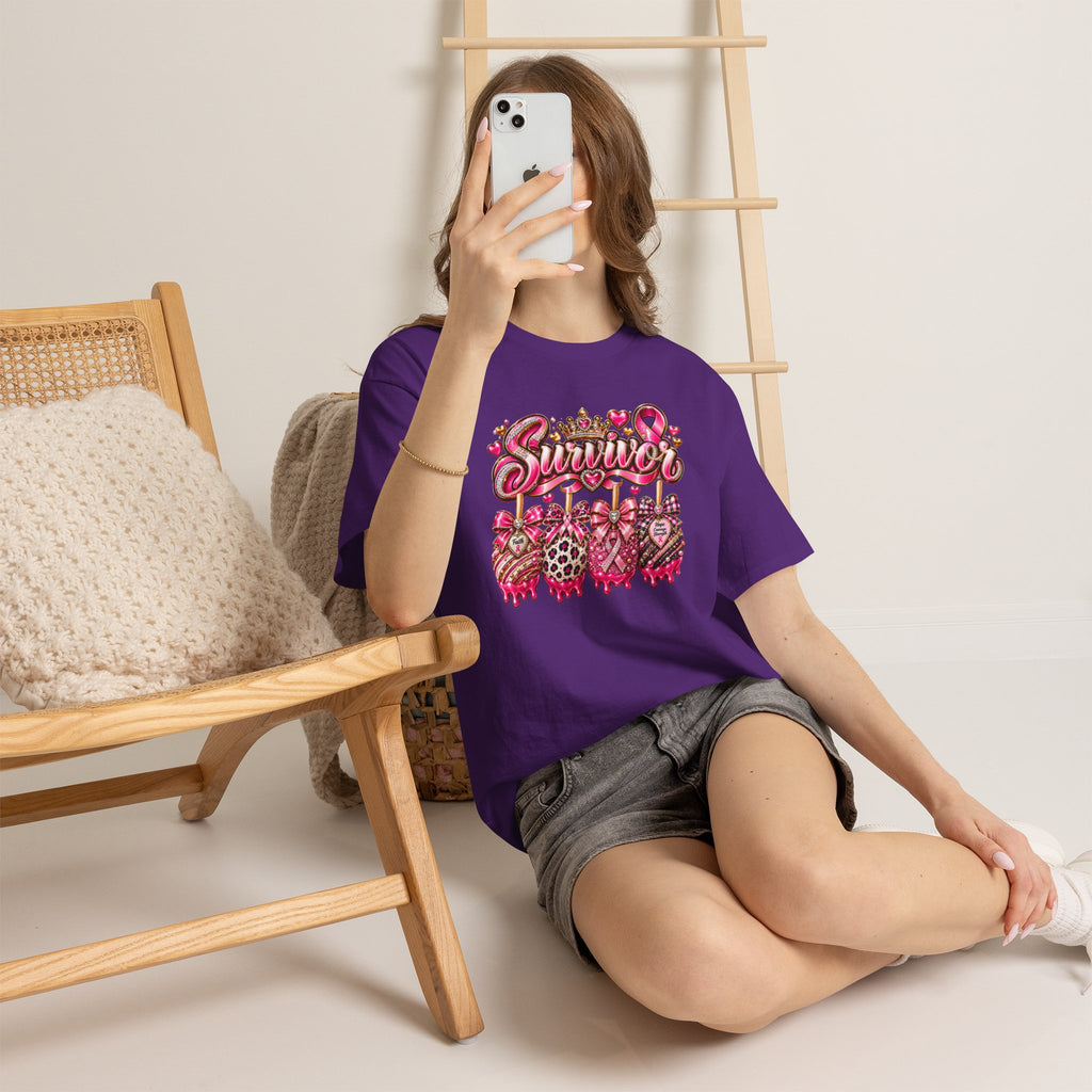 Survivor Pink Ribbon T-Shirt — Breast Cancer Awareness Survivor Tee