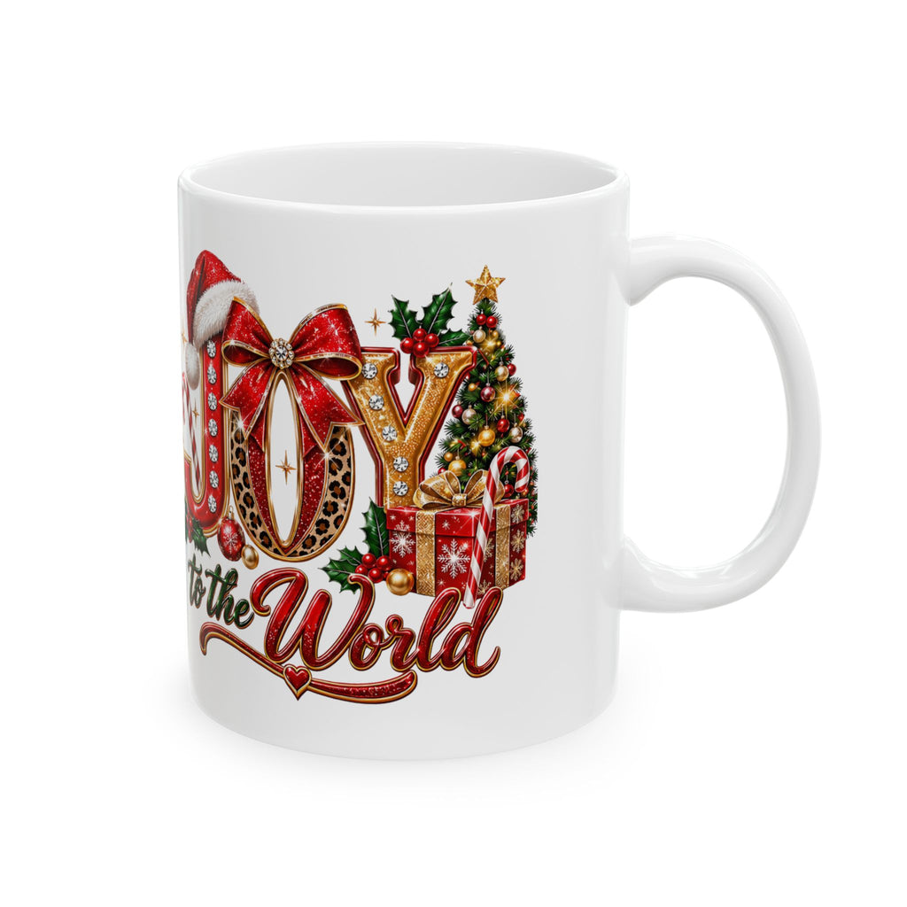 Joy to the World Christmas Mug – Festive Holiday Ceramic Coffee Cup (11oz, 15oz)