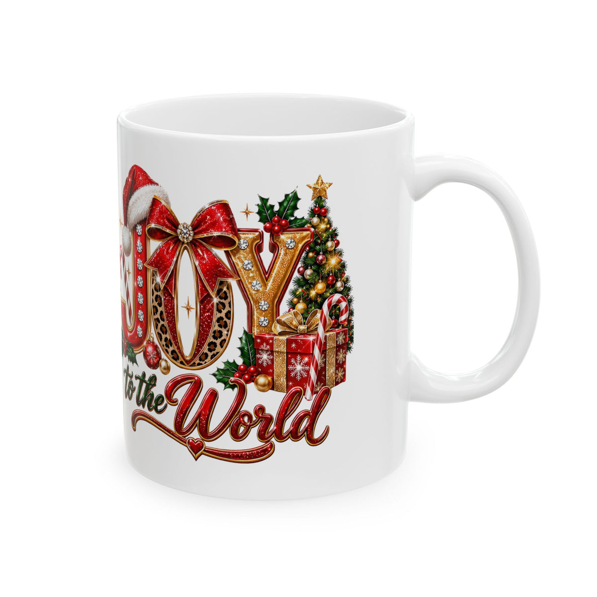 Joy to the World Christmas Mug – Festive Holiday Ceramic Coffee Cup (11oz, 15oz)
