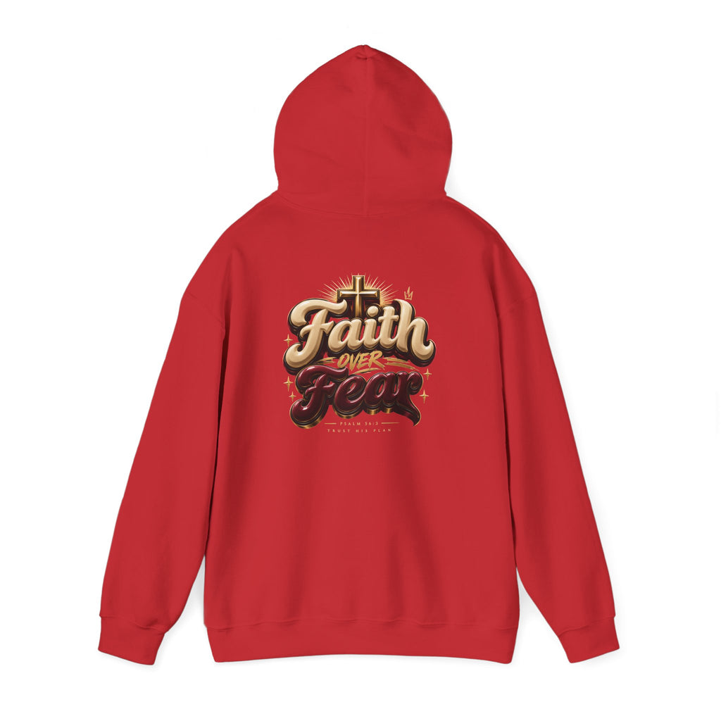 Faith Over Fear Hoodie – Inspirational Christian Pullover
