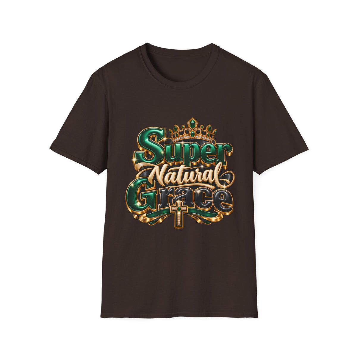 Super Natural Tee — Crowned "Super Natural" Graphic T-Shirt