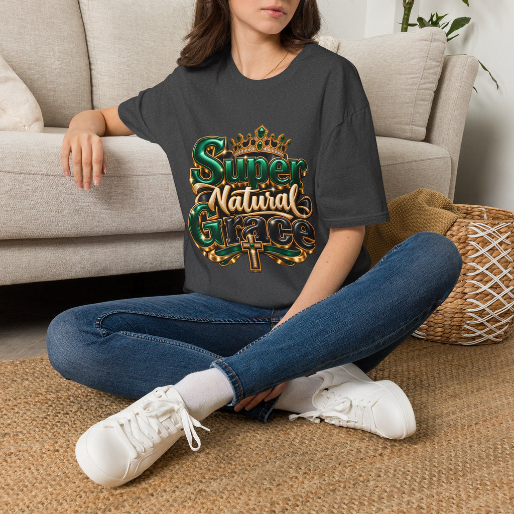 Super Natural Tee — Crowned "Super Natural" Graphic T-Shirt