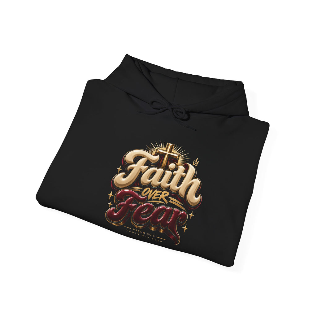 Faith Over Fear Hoodie – Inspirational Christian Pullover