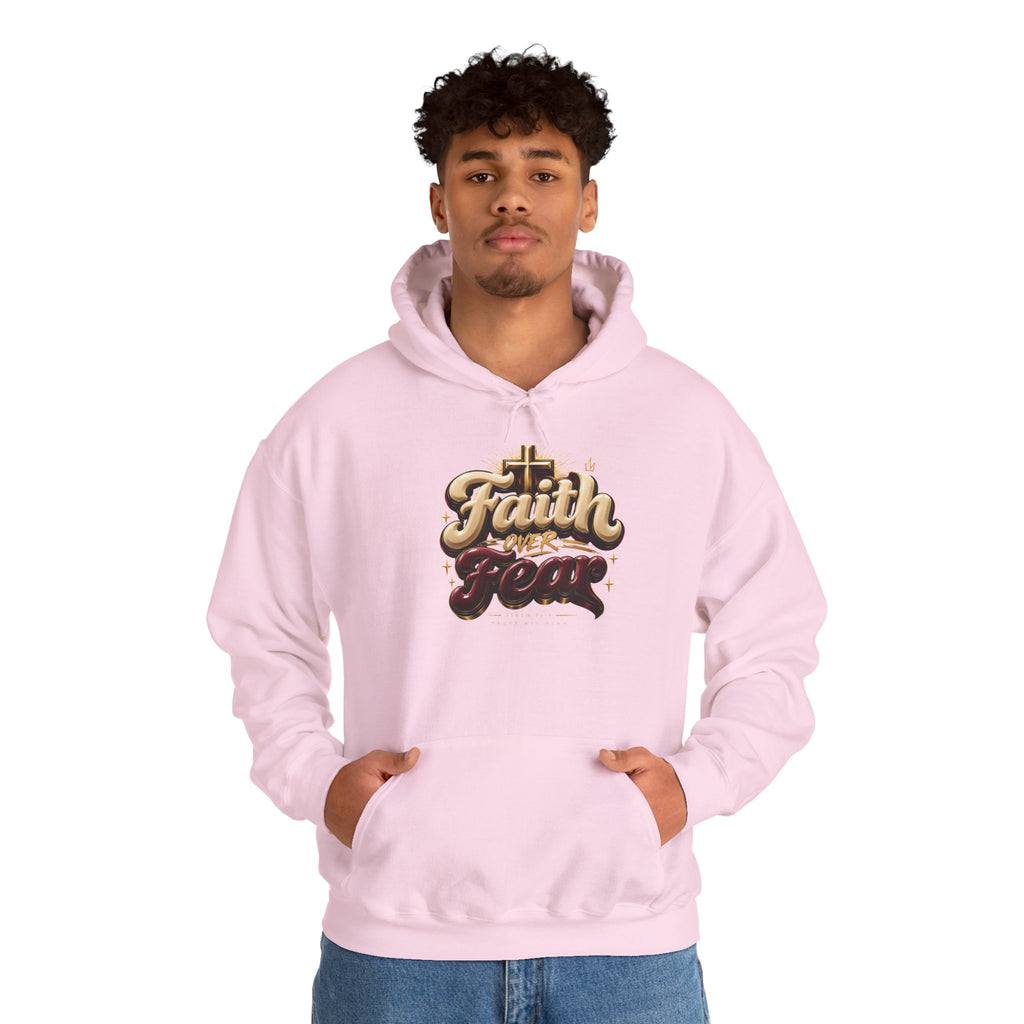 Faith Over Fear Hoodie – Inspirational Christian Pullover