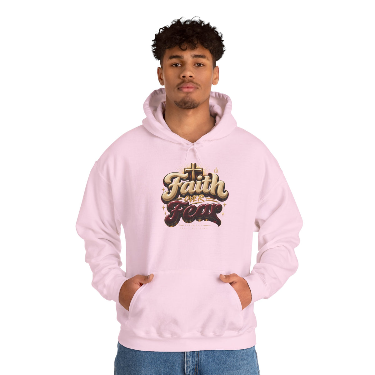 Faith Over Fear Hoodie – Inspirational Christian Pullover