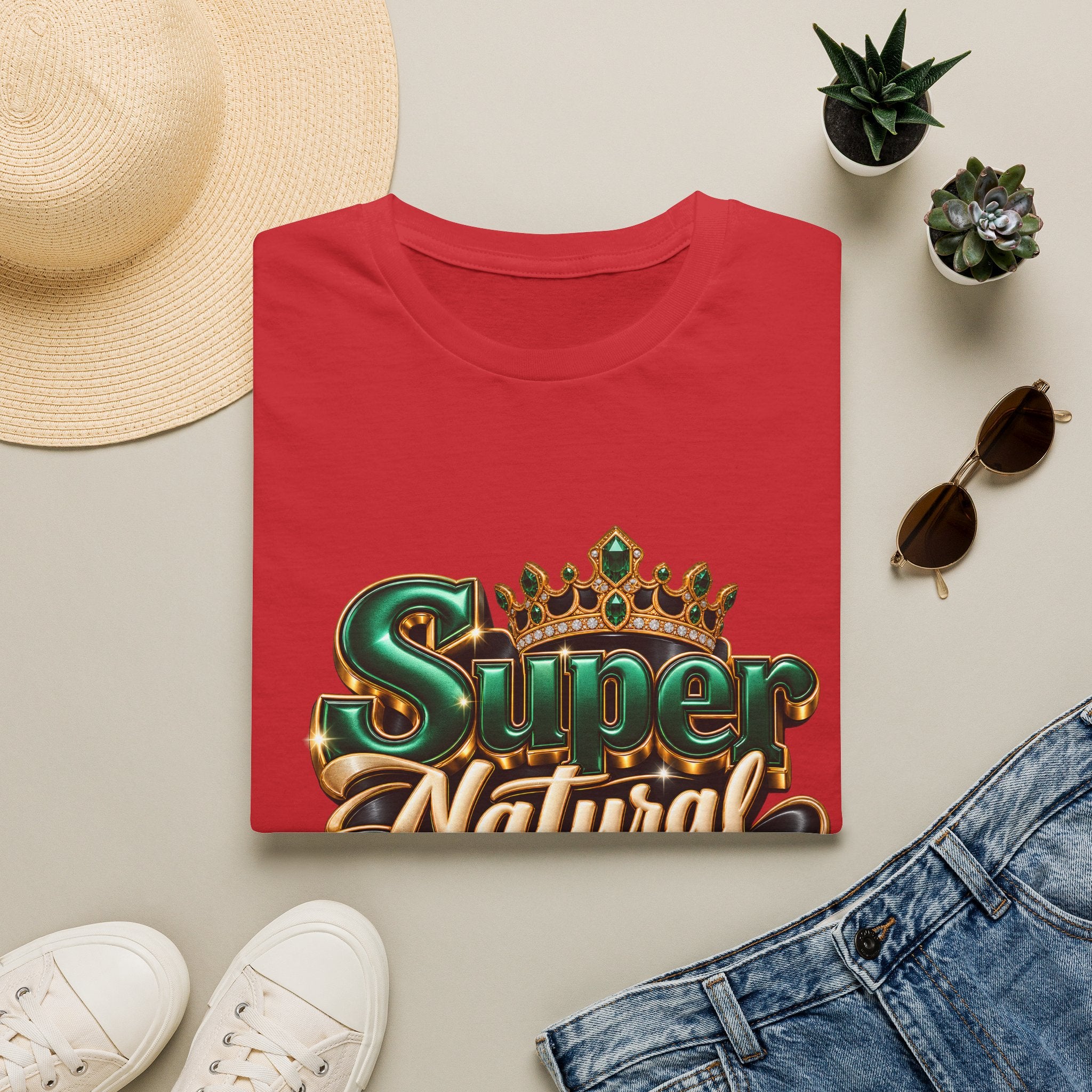 Super Natural Tee — Crowned "Super Natural" Graphic T-Shirt