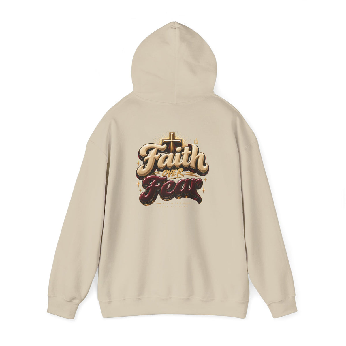 Faith Over Fear Hoodie – Inspirational Christian Pullover