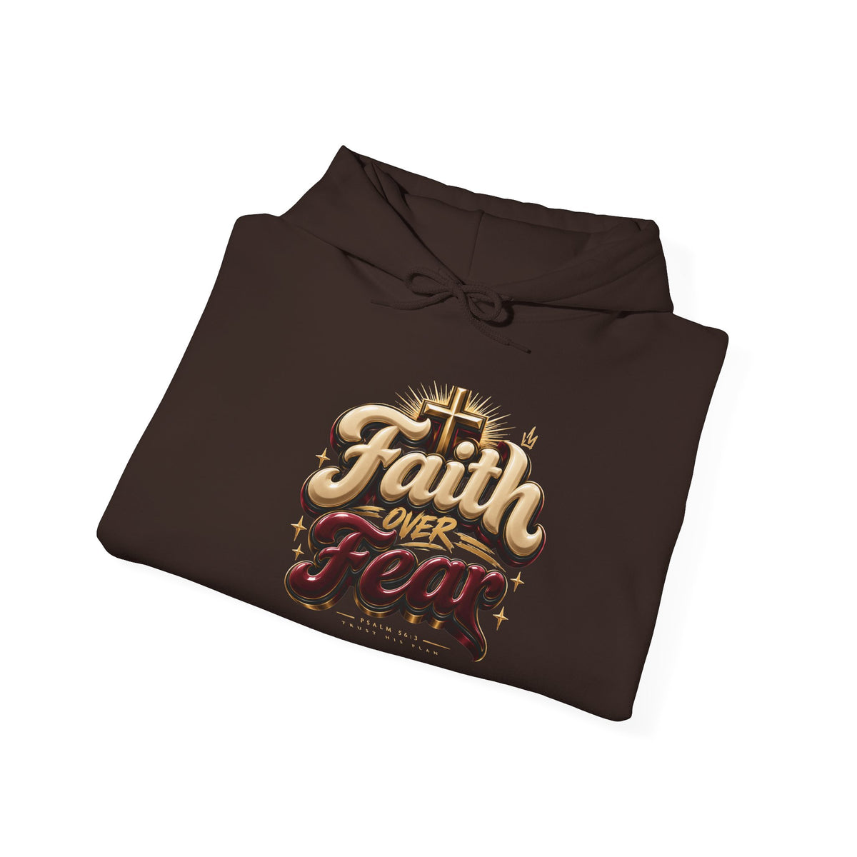 Faith Over Fear Hoodie – Inspirational Christian Pullover