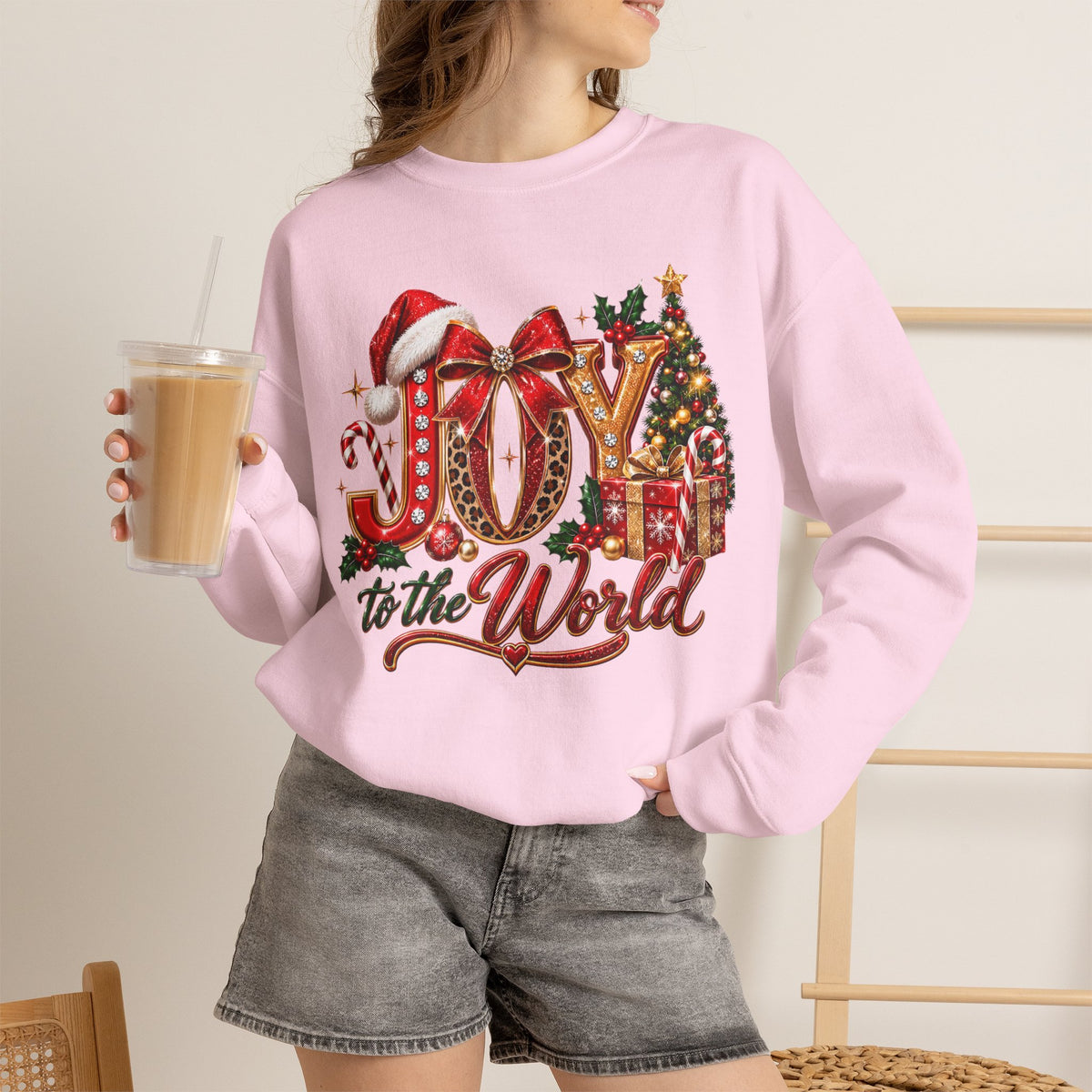 Christmas "Joy to the World" Crewneck Sweatshirt