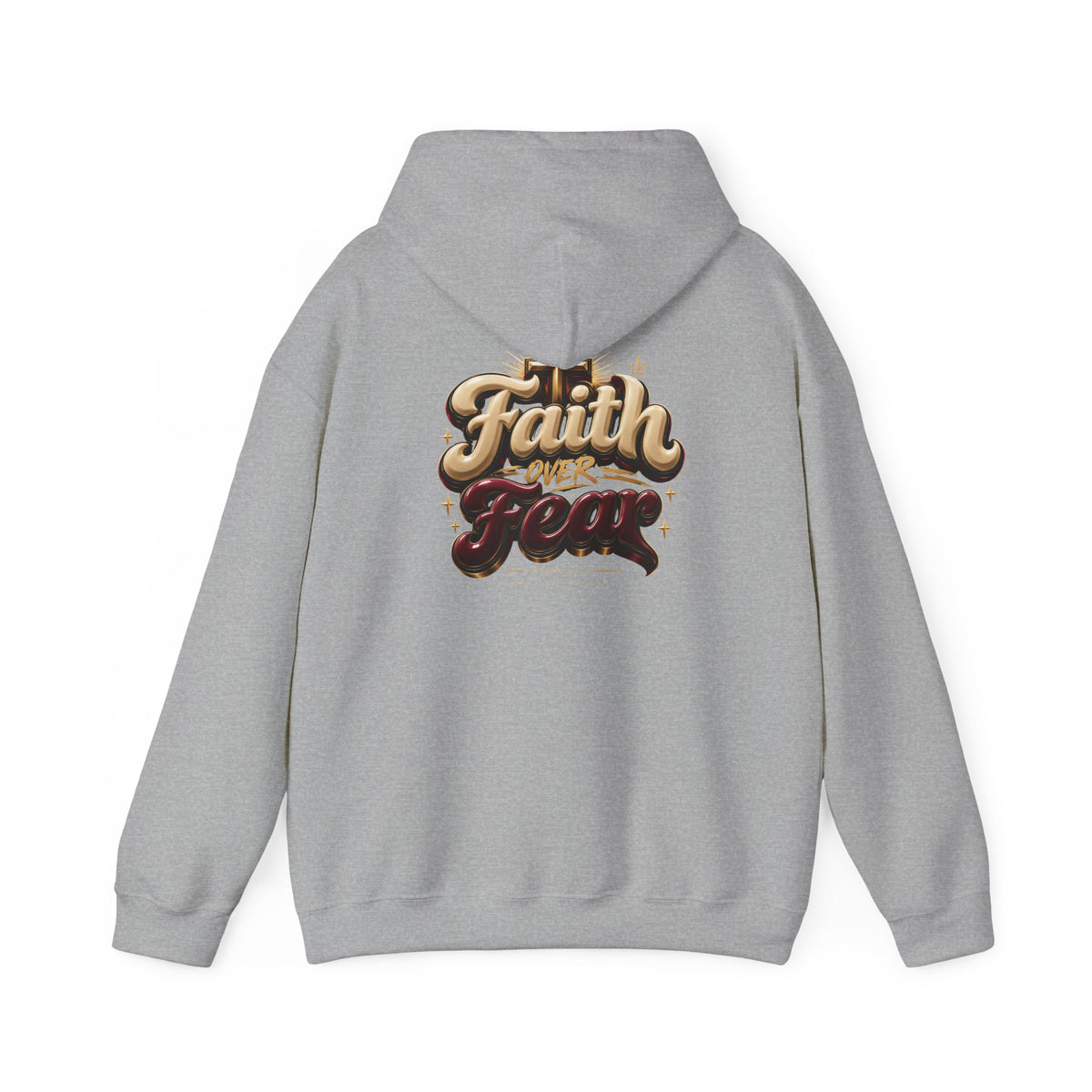 Faith Over Fear Hoodie – Inspirational Christian Pullover