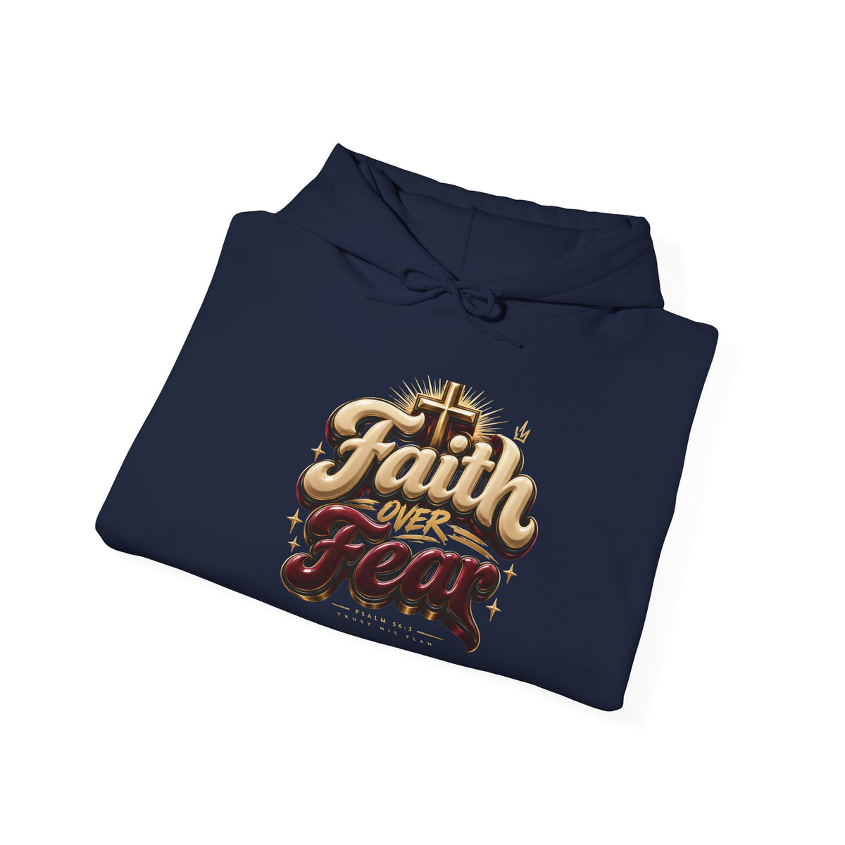 Faith Over Fear Hoodie – Inspirational Christian Pullover