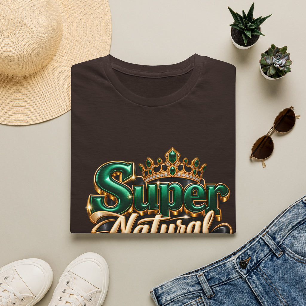 Super Natural Tee — Crowned "Super Natural" Graphic T-Shirt