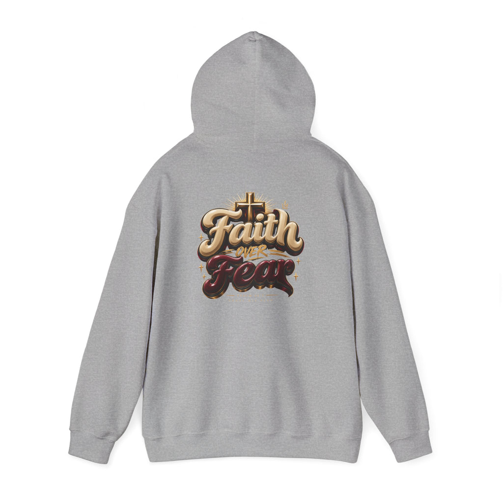 Faith Over Fear Hoodie – Inspirational Christian Pullover
