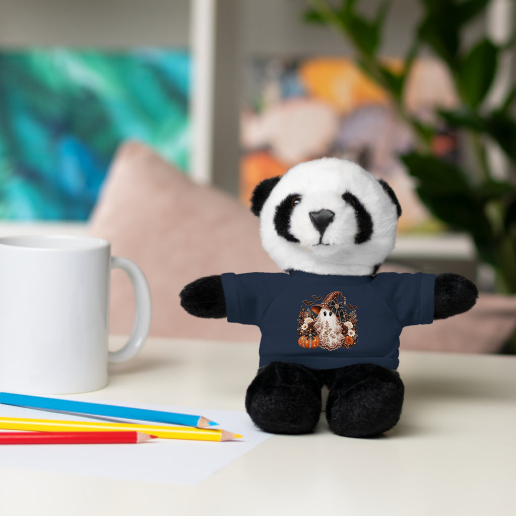 Autumn Owl Plush Bear with Pumpkin Tee