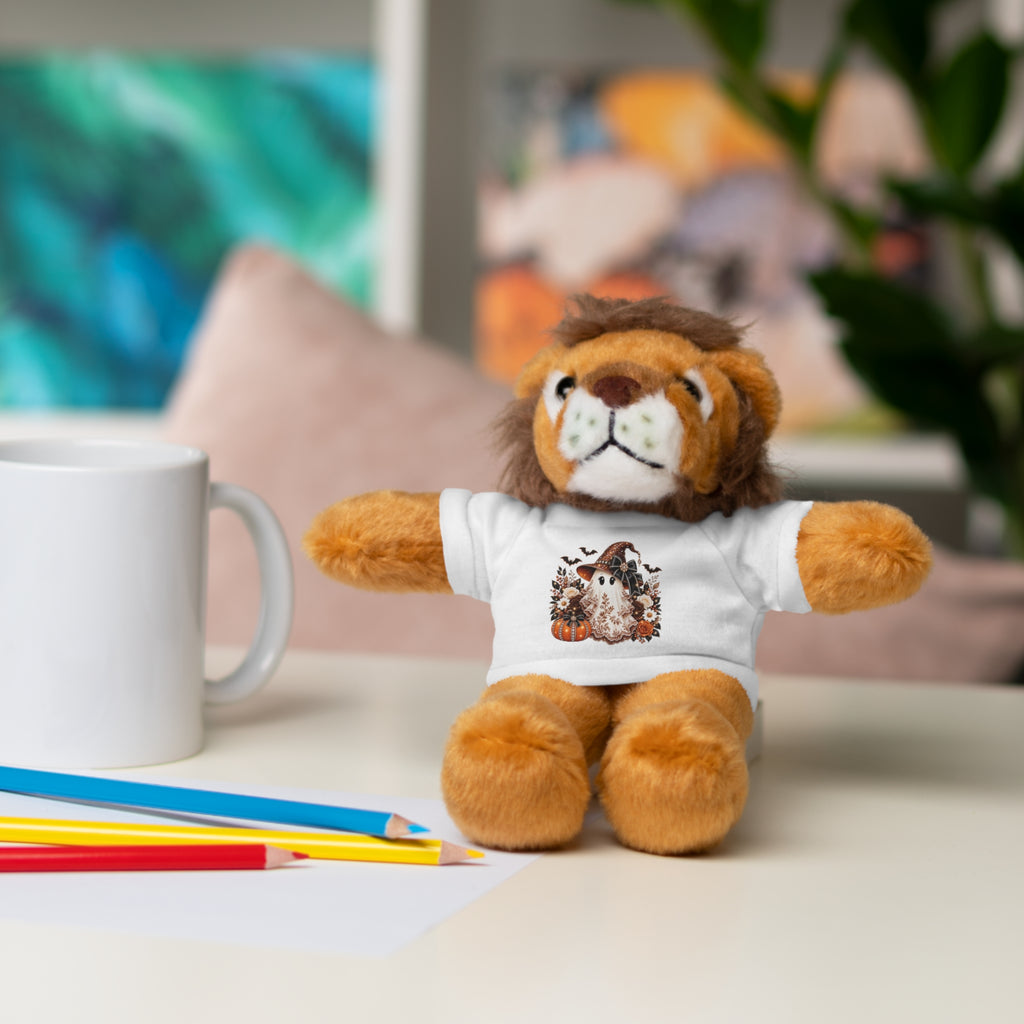 Autumn Owl Plush Bear with Pumpkin Tee