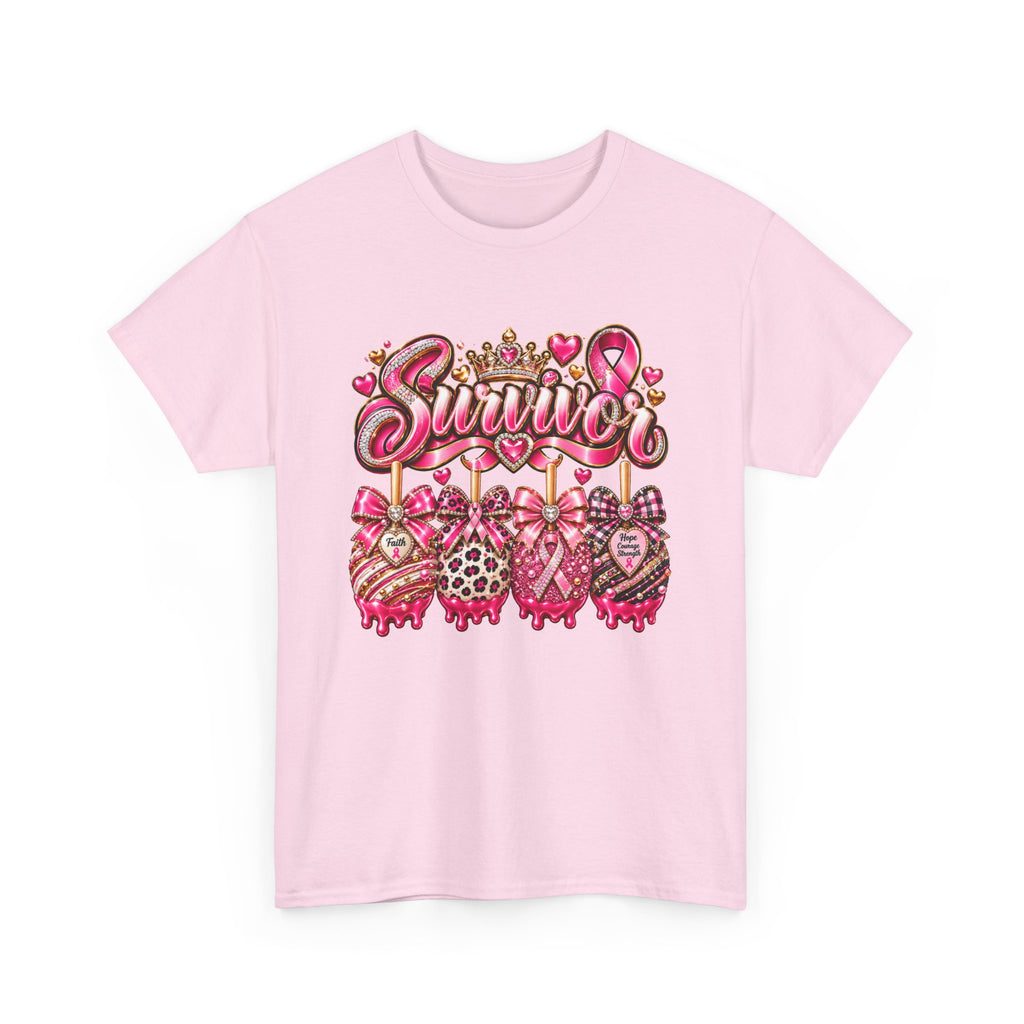 Survivor Pink Ribbon T-Shirt — Breast Cancer Awareness Survivor Tee