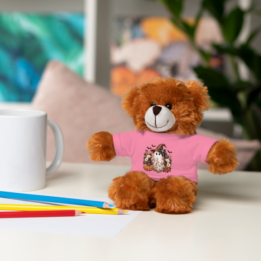 Autumn Owl Plush Bear with Pumpkin Tee