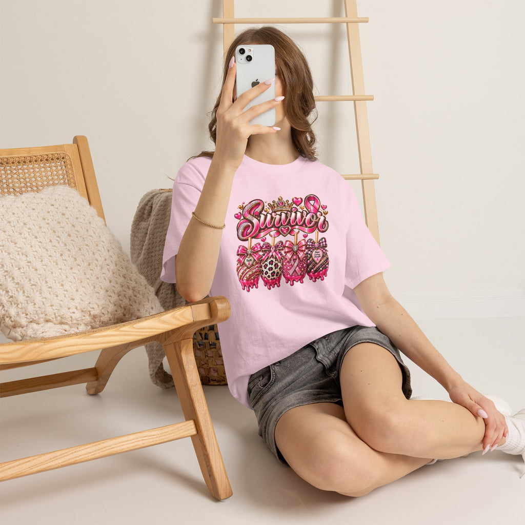 Survivor Pink Ribbon T-Shirt — Breast Cancer Awareness Survivor Tee
