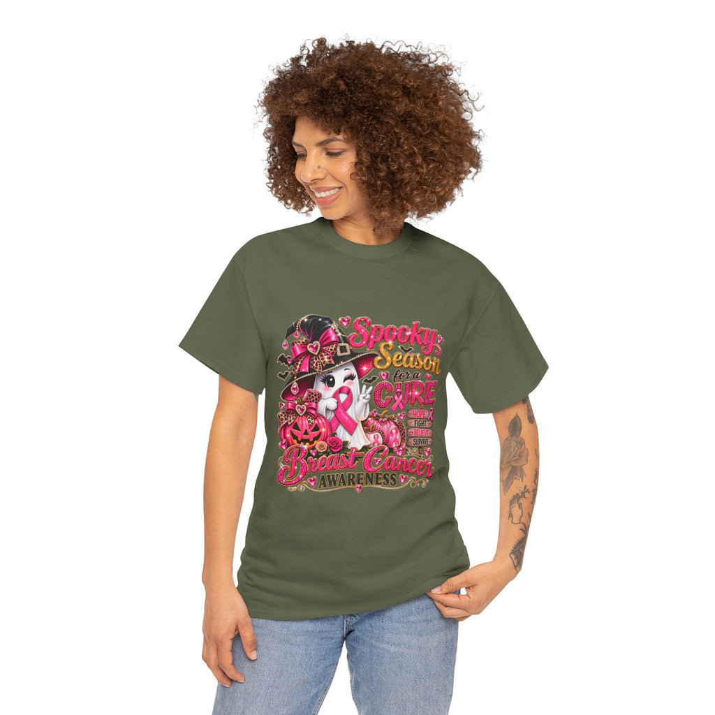 Spooky Season For A Cure Breast Cancer Awareness T-Shirt