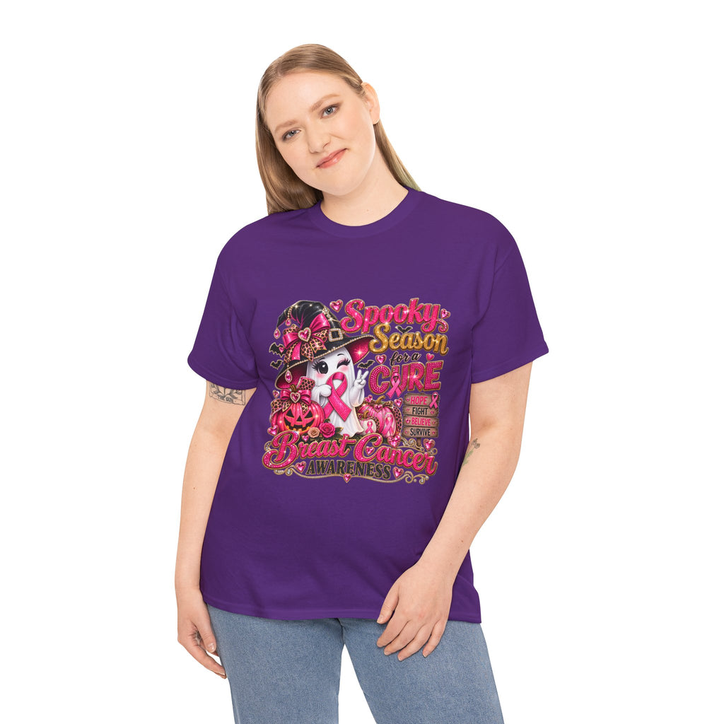 Spooky Season For A Cure Breast Cancer Awareness T-Shirt