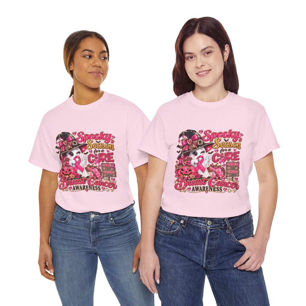 Spooky Season For A Cure Breast Cancer Awareness T-Shirt