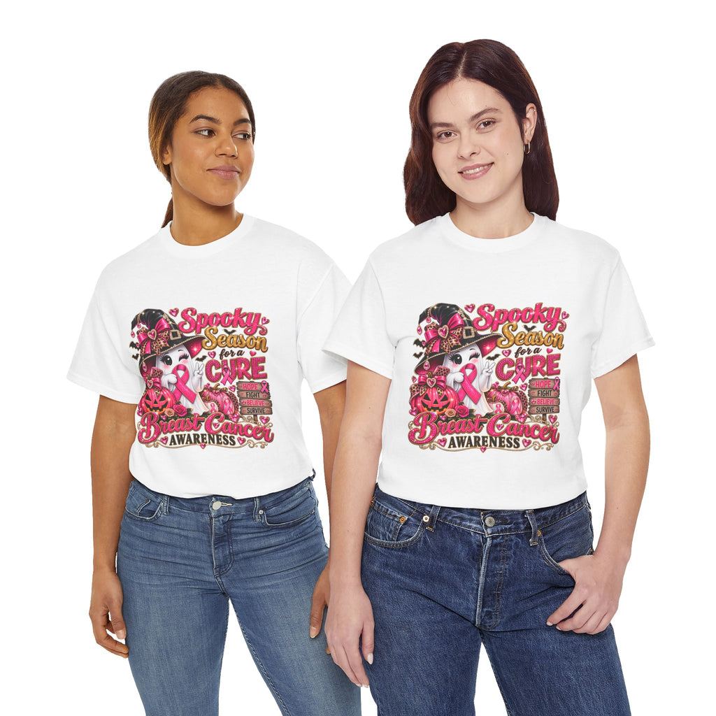 Spooky Season For A Cure Breast Cancer Awareness T-Shirt