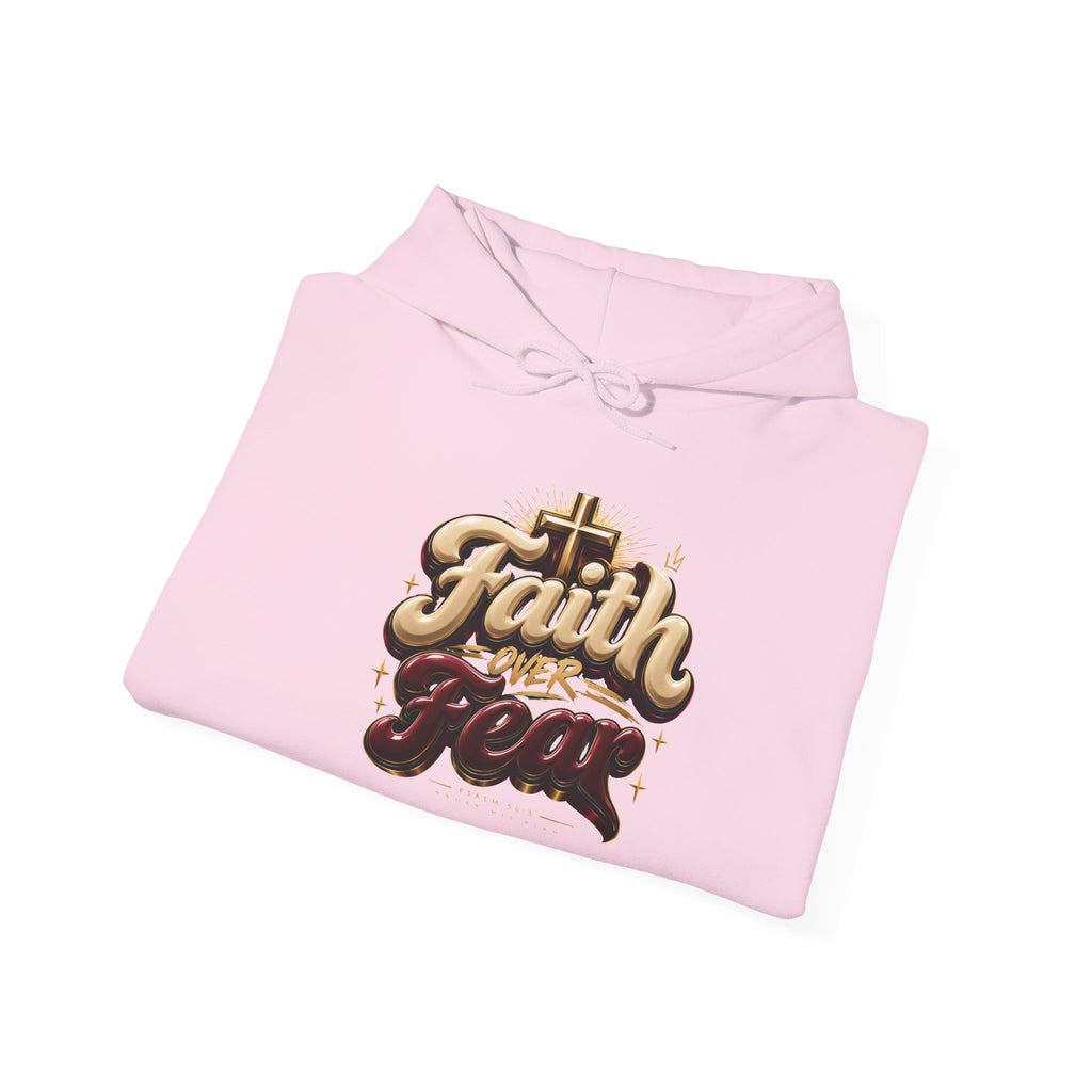Faith Over Fear Hoodie – Inspirational Christian Pullover