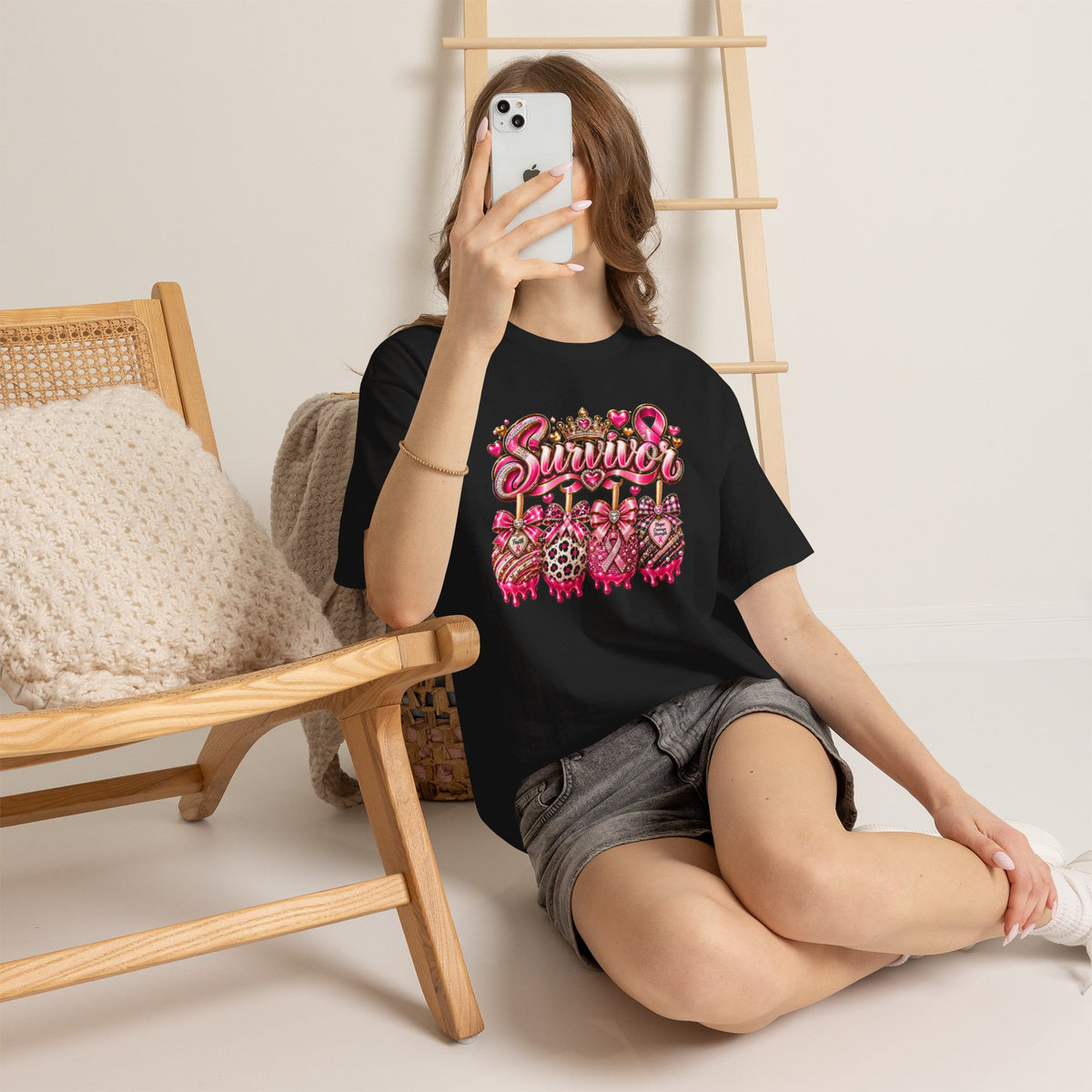 Survivor Pink Ribbon T-Shirt — Breast Cancer Awareness Survivor Tee