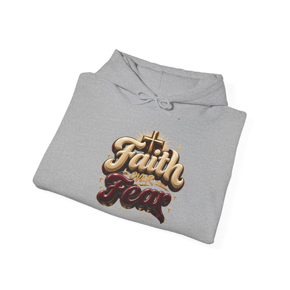 Faith Over Fear Hoodie – Inspirational Christian Pullover