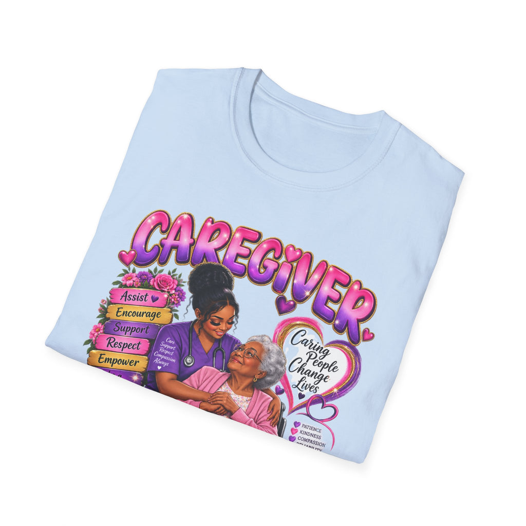 Caregiver T-Shirt — "Caregiving Is A Calling" Graphic Tee for Nurses & Family Caregivers