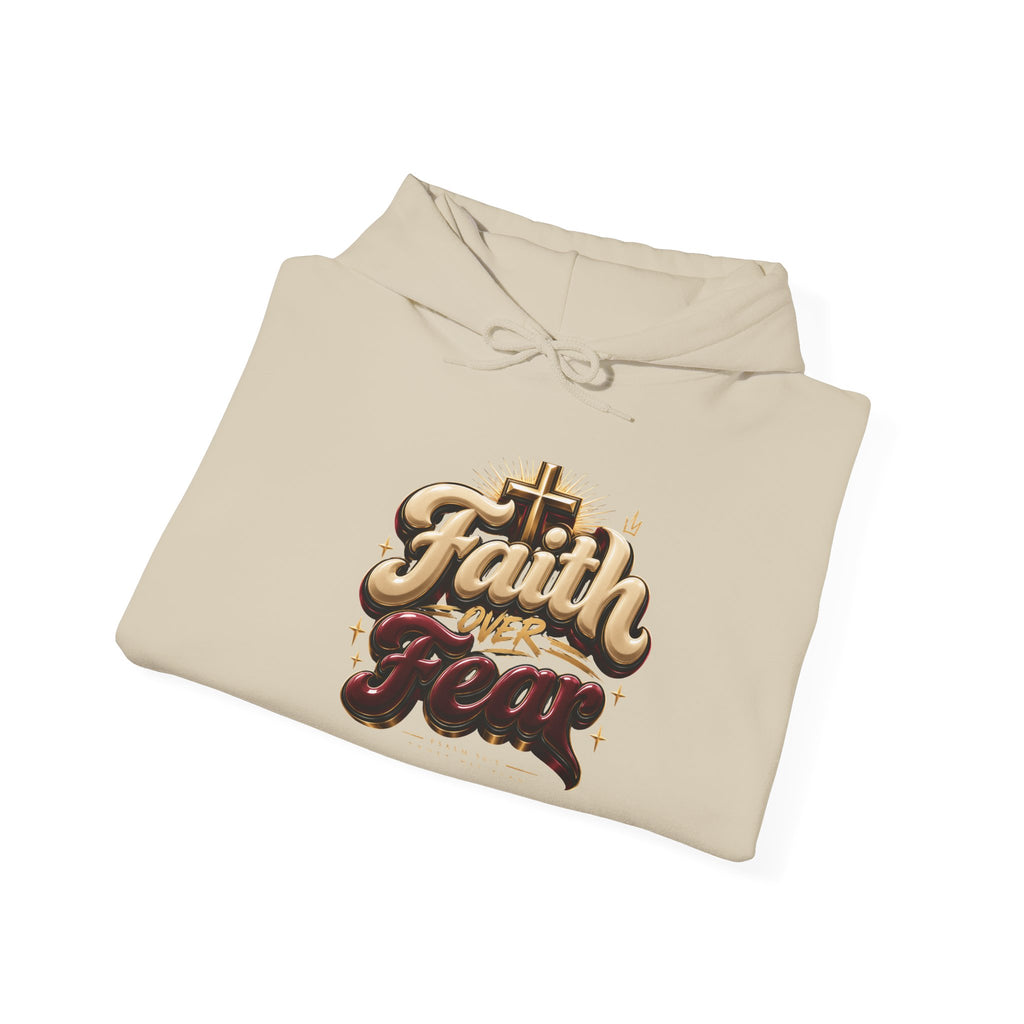 Faith Over Fear Hoodie – Inspirational Christian Pullover