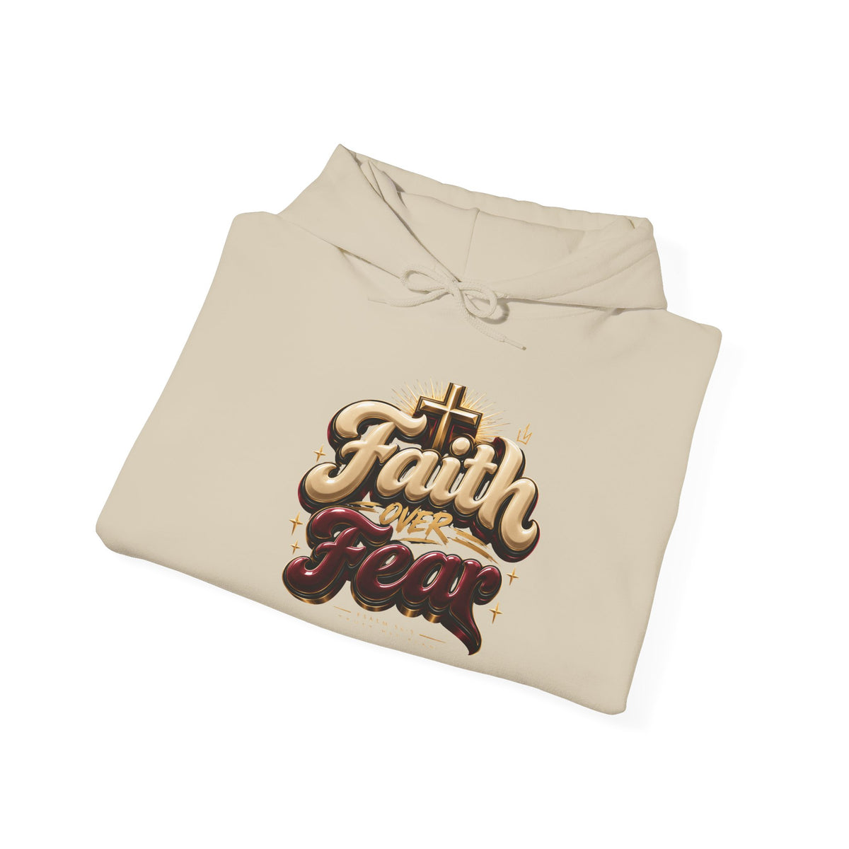 Faith Over Fear Hoodie – Inspirational Christian Pullover