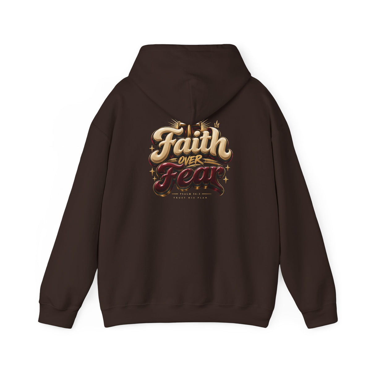 Faith Over Fear Hoodie – Inspirational Christian Pullover
