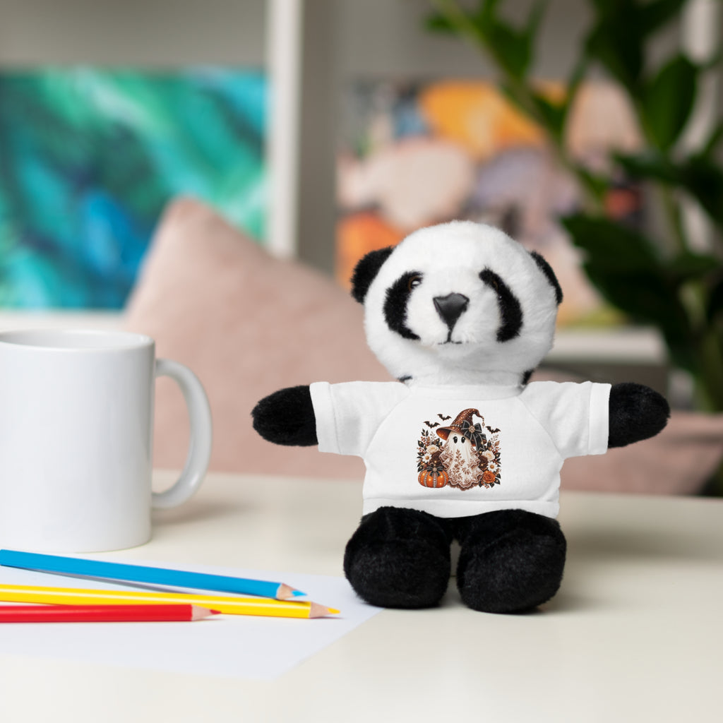 Autumn Owl Plush Bear with Pumpkin Tee