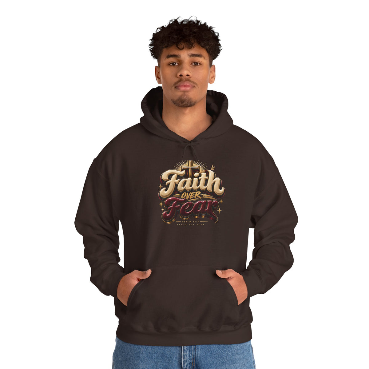 Faith Over Fear Hoodie – Inspirational Christian Pullover