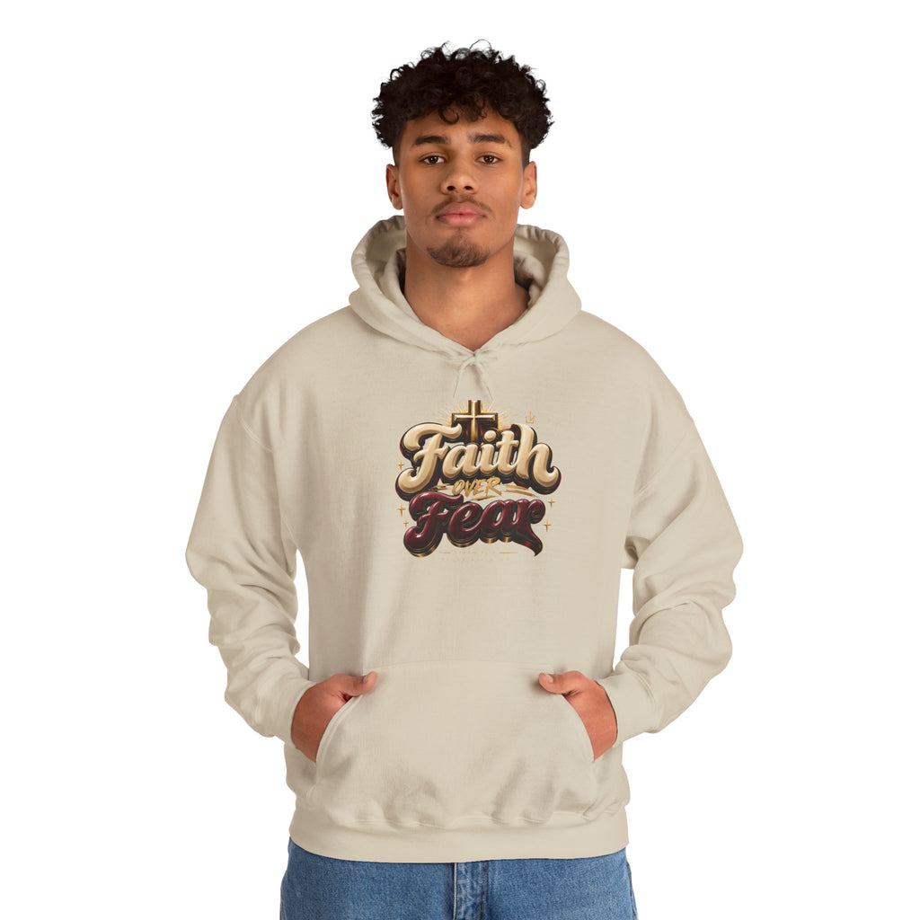Faith Over Fear Hoodie – Inspirational Christian Pullover
