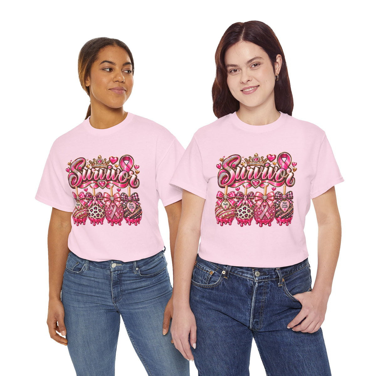 Survivor Pink Ribbon T-Shirt — Breast Cancer Awareness Survivor Tee