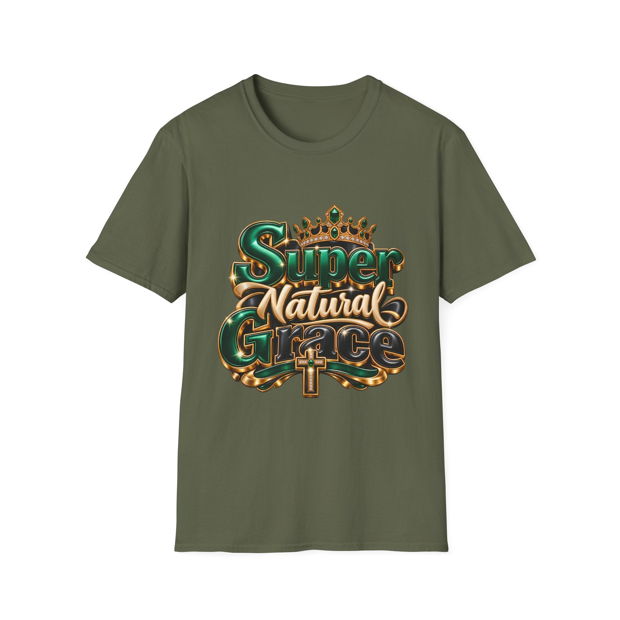 Super Natural Tee — Crowned "Super Natural" Graphic T-Shirt
