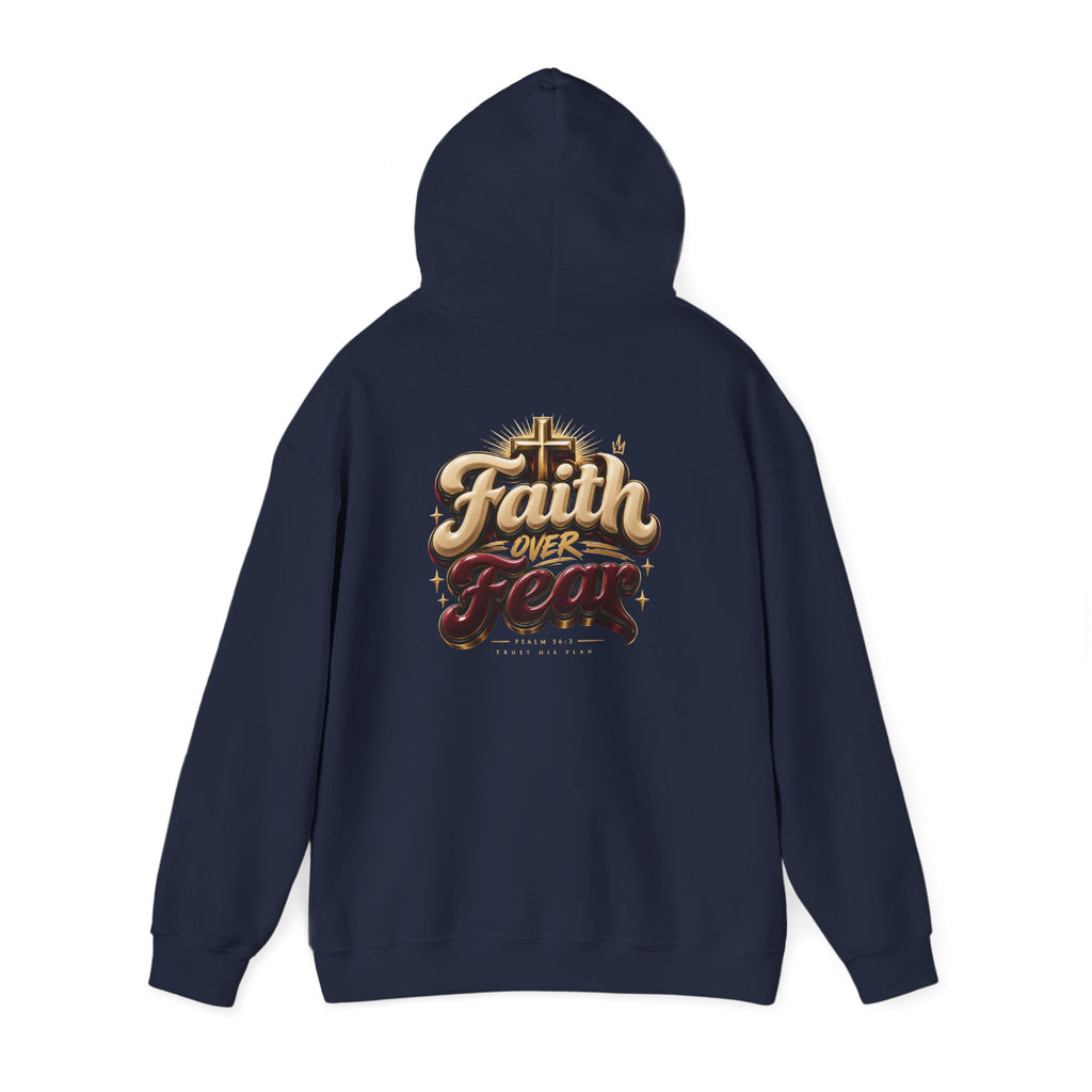 Faith Over Fear Hoodie – Inspirational Christian Pullover