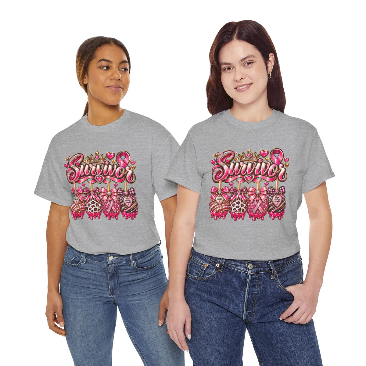 Survivor Pink Ribbon T-Shirt — Breast Cancer Awareness Survivor Tee